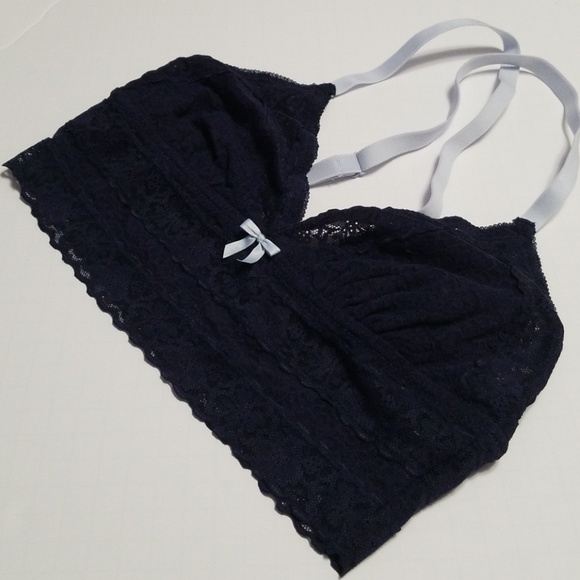 NWOT Aeri navy blue lace bralette - Picture 2 of 6